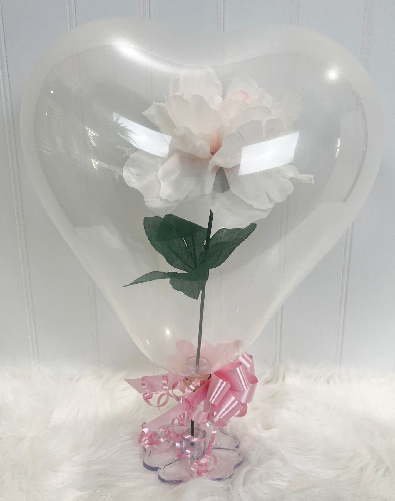 flowers in a balloon gift