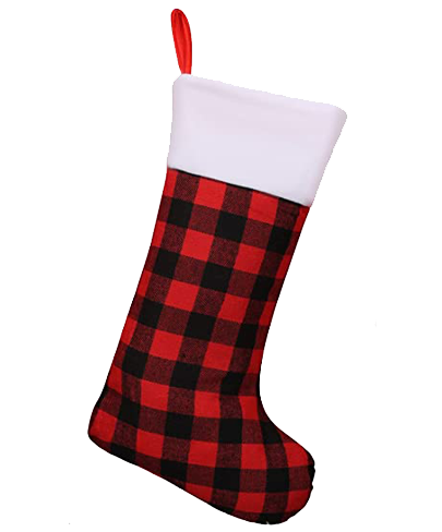 red knit stocking