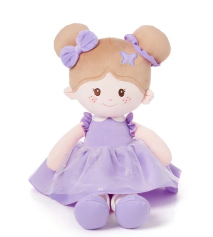 embroidered personalized soft doll
